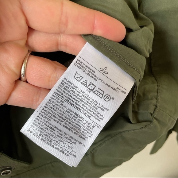 Gap Hunter Green Hooded jacket with Pockets Gap Small - Picture 2 of 5